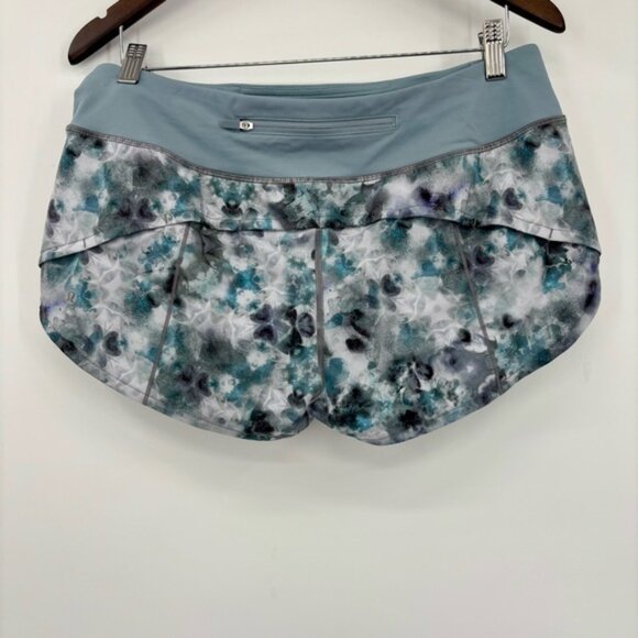 Lululemon Speed Up LowRise Short 2  5Kaleidofloral Multi  Blue Cast 8 - Picture 8 of 11